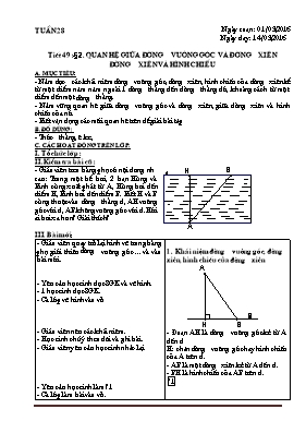Giáo án Hình học lớp 7 - Tuần 28